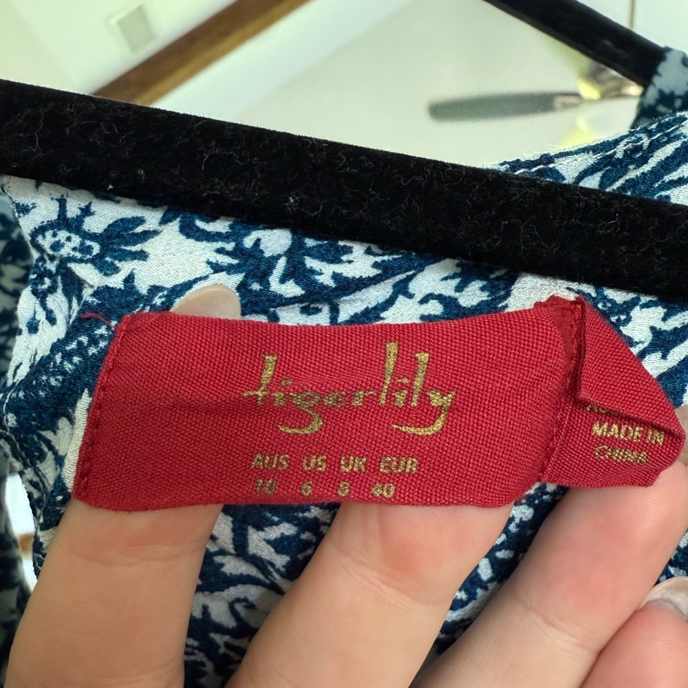 Tigerlily Blue Floral Maxi Dress - Picture 4 of 6